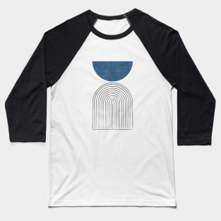 Arch Balance Blue - Mid century modern Baseball T-Shirt